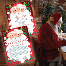 Carta de Santa Lista de Buen Comportamiento Navida