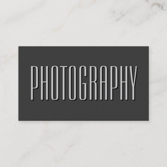 Carta de sombra de gris fotografia Artista tarjeta (Anverso)
