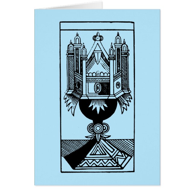 Carta de tarot: El as de tazas (Frente)