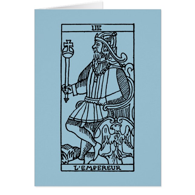 Carta de tarot: El emperador (Frente)