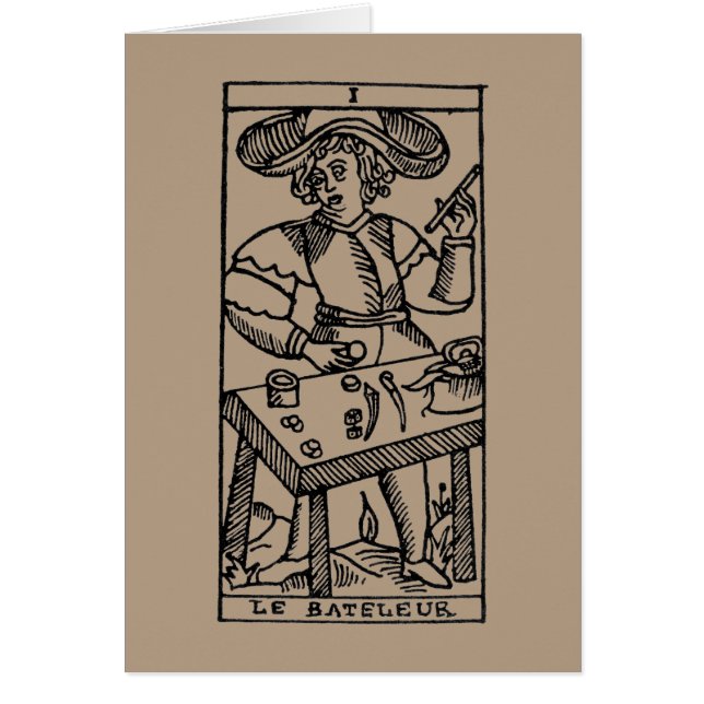 Carta de tarot: El juglar (Frente)
