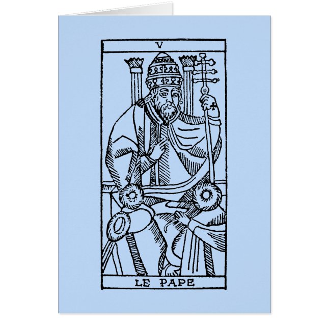 Carta de tarot: El papa (Frente)