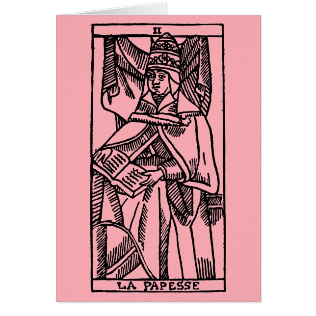 Carta de tarot: El Popess (Frente)