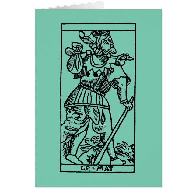 Carta de tarot: El tonto (Frente)