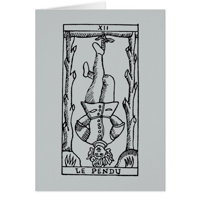 Carta de tarot: Hombre colgado (Frente)
