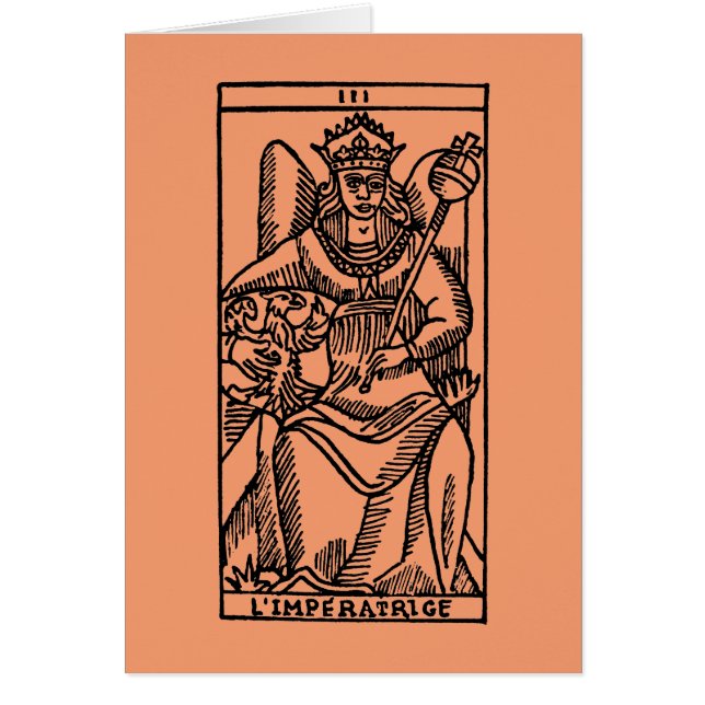 Carta de tarot: La emperatriz (Frente)