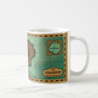 Carta de Vulcania - taza de café de la versión de