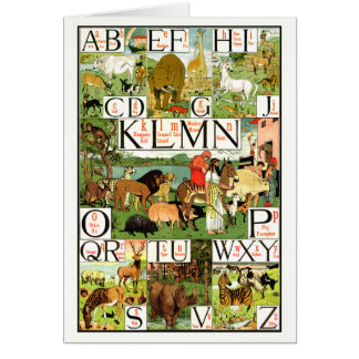 Carta del alfabeto de ABC de Noah en inglés