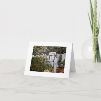 Carta desde tarjetas de nota de inicio