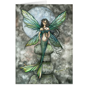 Carta en Blanco Sirena de la Hada Verde