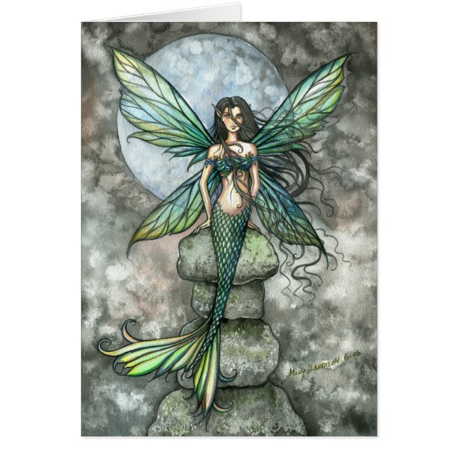 Carta en Blanco Sirena de la Hada Verde (Frente)