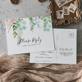 Carta floral tropical colorida Elección de postal 