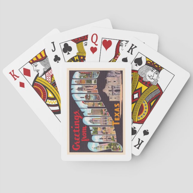 Carta grande San Antonio Texas TX (Reverso)