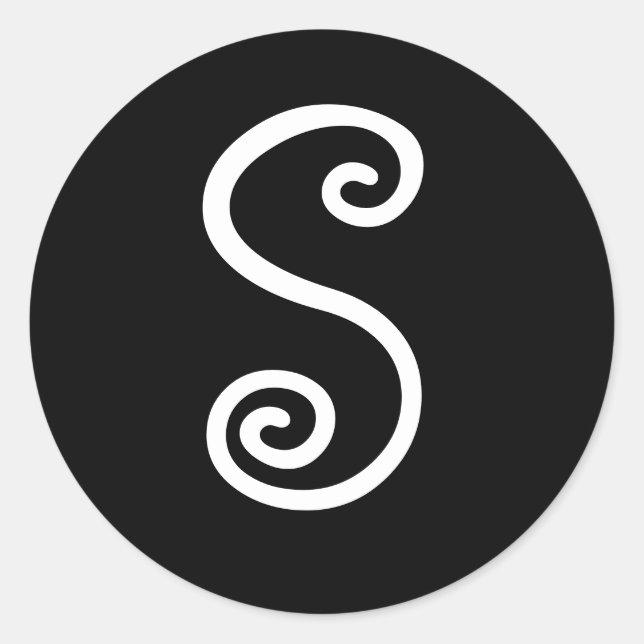 CARTA INICIAL MONOGRAM PEGATINAS (Anverso)