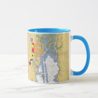 Carta interna del puerto de la bahía móvil, taza