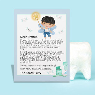 Carta Magical Tooth Fairy Keepsake para niños