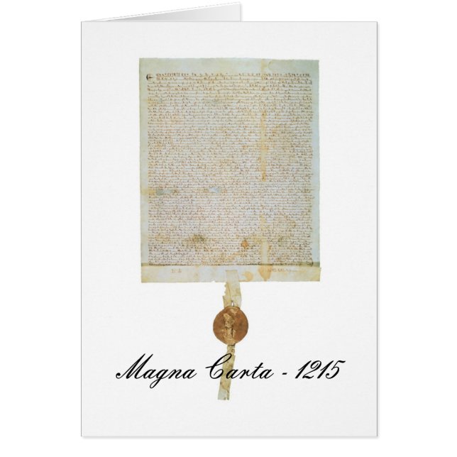 Carta Magna Libertatum - 1215 (Frente)