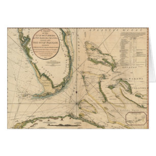 Carta náutica del golfo de la Florida