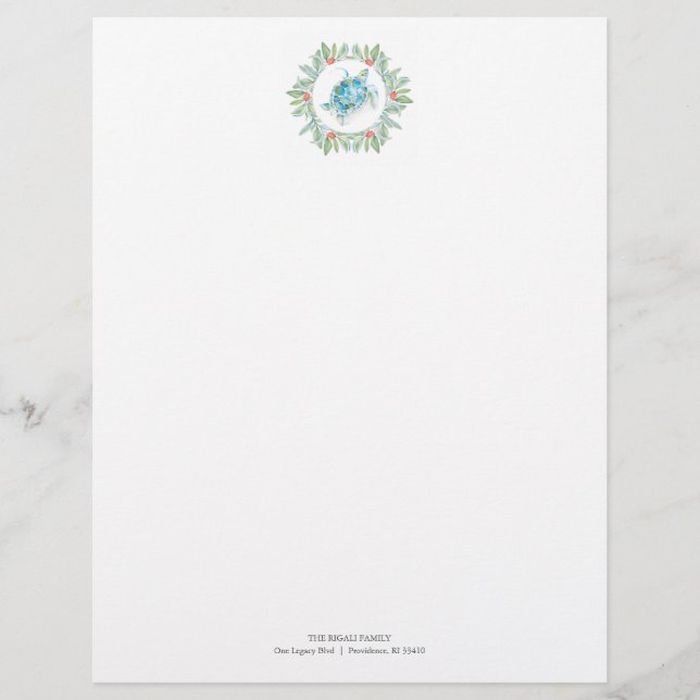 Carta navideña Feliz Stationery Beachy (Anverso)