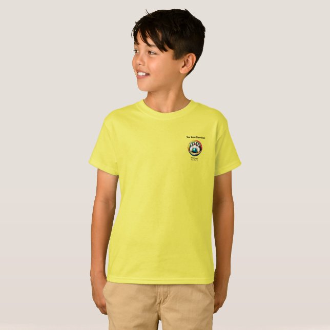 Carta negra unisex de Indian RiverChild camiseta d (Anverso completo)