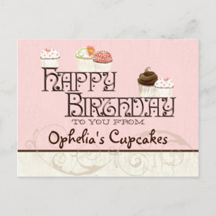 Carta O Feliz Cumpleaños Postal empresa De Pastele