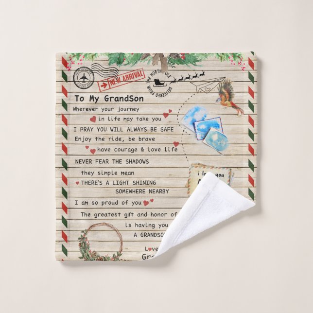 Carta Personalizada A Mi Abuelo, (Toallita)