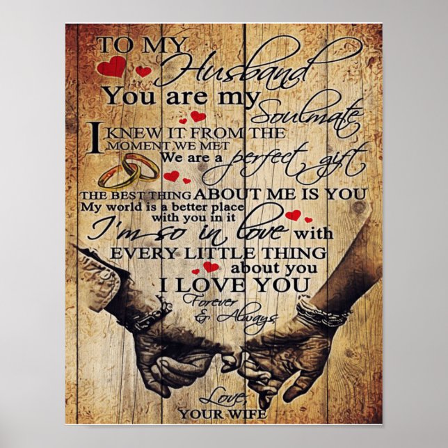 Carta personalizada a mi marido | Decoración del h (Frente)