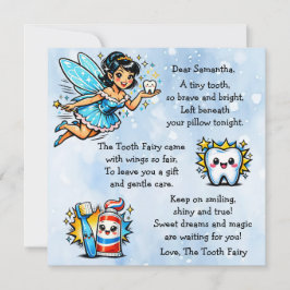 Carta personalizada de Hada de los Dientes