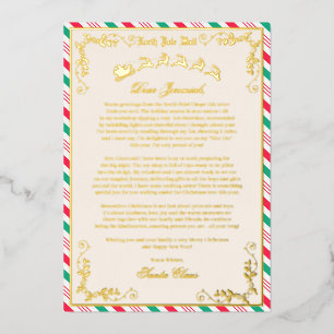 Carta personalizada de la invitación de Santa Reli