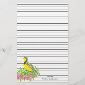 Carta personalizada de Meadowlark occidental