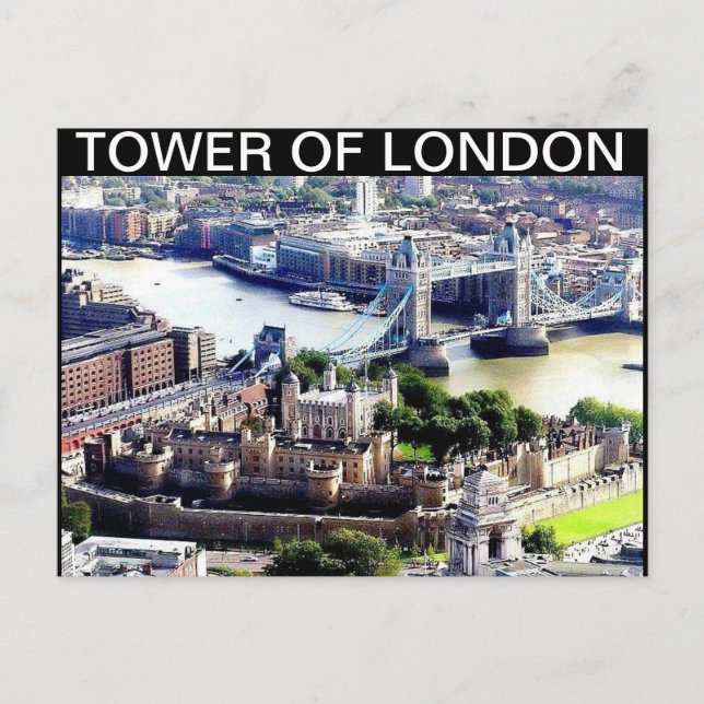 CARTA POSTAL DE LA TORRE DE LONDRES DE MOJISOLA A  (Anverso)