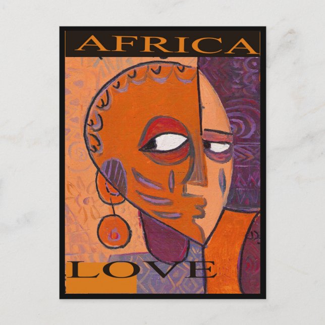 CARTA POSTAL DE LOVE AFRICA DE MOJISOLA AGBADAMOSI (Anverso)