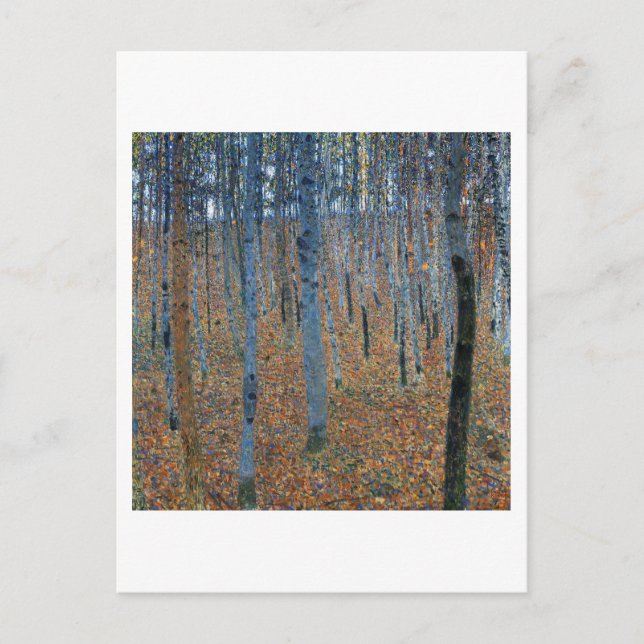 CARTA POSTAL : GUSTAV KLIMT : BEECH GROVE : 1902 (Anverso)