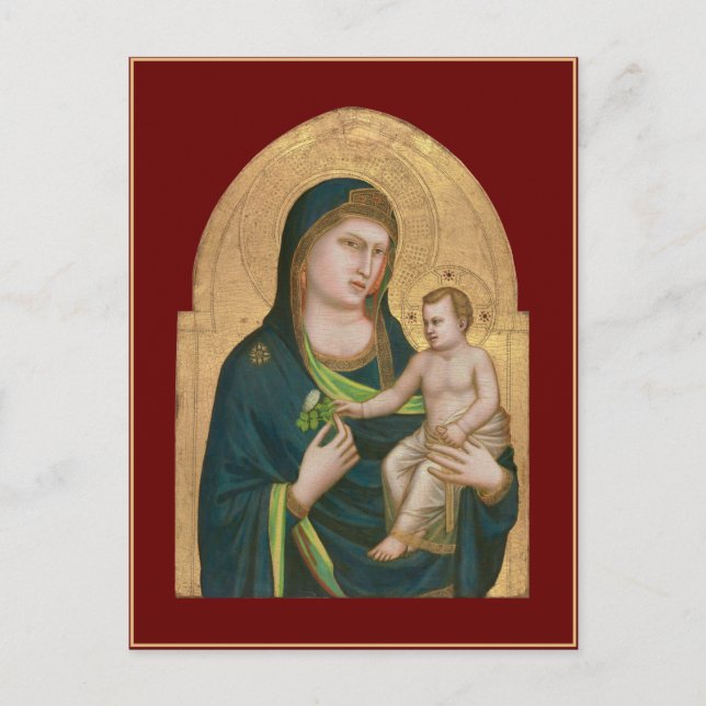 CARTA POSTAL : MADONNA & CHILD : GIOTTO : 1337 (Anverso)