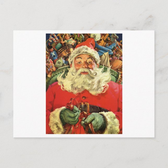 CARTA POSTAL : VINTAGE CHRISTMAS : Santa Claus (Anverso)