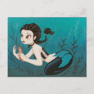 Carta- Tarjeta postal de sirena