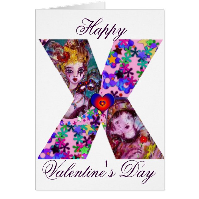 CARTA VALENTINA VENECIANA MASQUERADE MONOGRAM X (Frente)