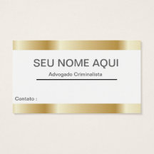 Cartão de visitas ADVOGADO