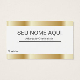 Cartão de visitas ADVOGADO