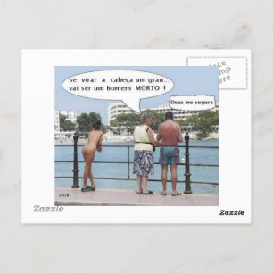 Cartão Postal com Imagina no verso e reverso