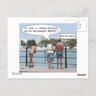 Cartão Postal com Imagina no verso e reverso