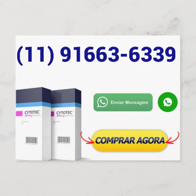 Cartão Postal Comprar Misoprostol NOVO NUMERO(11)  (Anverso)