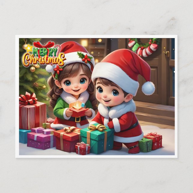 Cartão Postal Feliz Natal (Anverso)