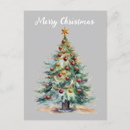 Cartão Postal Feliz Natal árvore de Natal