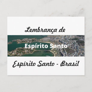 Cartão postal lembrança de Espírito Santo
