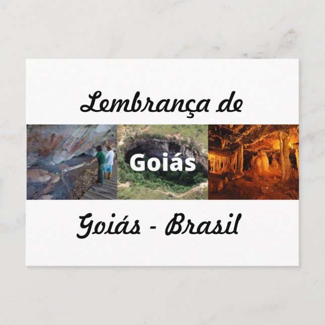 Cartão postal lembrança de Goiás (Anverso)