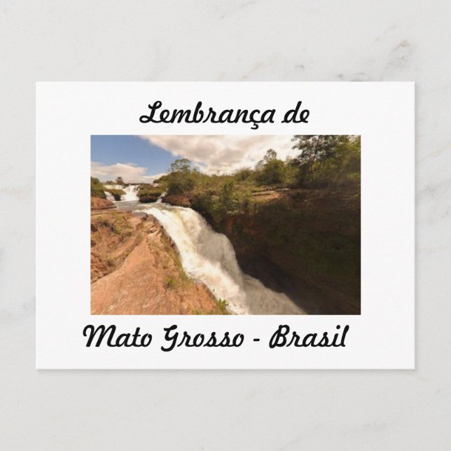cartão postal lembrança de Mato Grosso (Anverso)