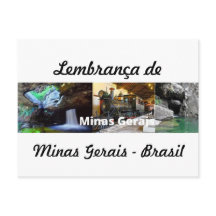 Cartão postal lembrança de Minas Gerais