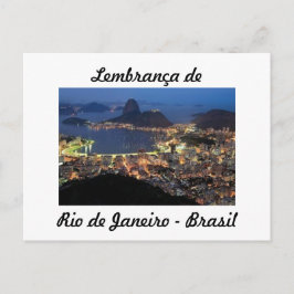 Cartão postal lembrança de Rio de Janeiro