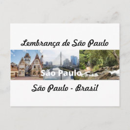Cartão Postal lembrança de São Paulo Brasil